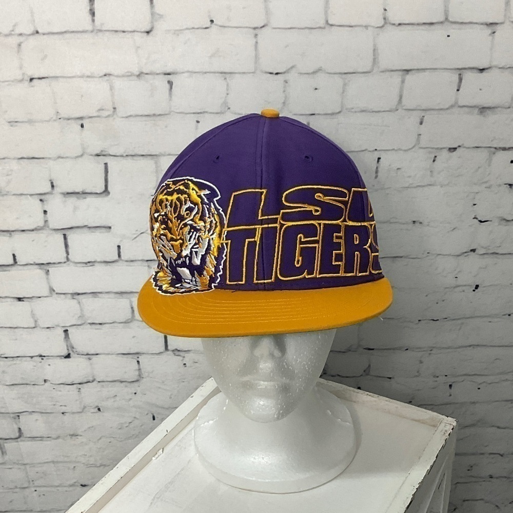 LSU Tigers 47 Brand College Vault Snapback Purple Yellow Trucker Hat Cap‎